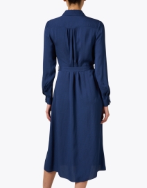 Back image thumbnail - A.P.C. - Marine Navy Shirt Dress