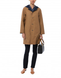 Navy and Camel Reversible Coat
