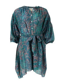 Product image thumbnail - Chufy - Ziggy Green Print Cupro Voile Dress
