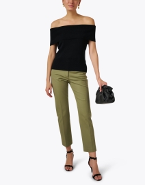 Look image thumbnail - Allude - Black Off The Shoulder Knit Top