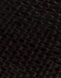 Fabric image thumbnail - SERPUI - Laila Black Straw Top Handle Bag