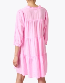 Back image thumbnail - Honorine - Giselle Pink Tiered Dress