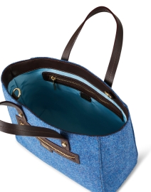 Extra_2 image thumbnail - Frances Valentine - Henry Blue Wool Tote Bag