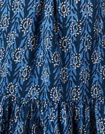 Fabric image thumbnail - Bell - Courtney Blue Print Cotton Silk Dress