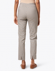 Back image thumbnail - Equestrian - Milo Camel and Plaid Stretch Pant