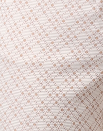 Fabric image thumbnail - Peserico - Beige Jacquard Stretch Cotton Pant