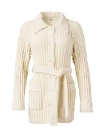 Ivory Cotton Fleece Jacket