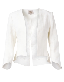 Product image thumbnail - T.ba - Daria White Linen Jacket