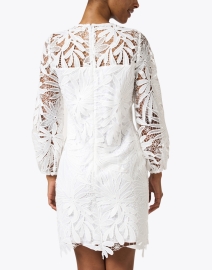 Back image thumbnail - Shoshanna - Holland White Lace Dress