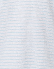 Fabric image thumbnail - Sail to Sable - White and Pale Blue Striped French Terry Top