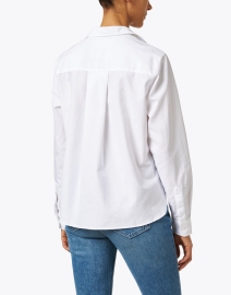 Back image thumbnail - Frank & Eileen - Silvio White Stripe Pocket Cotton Shirt