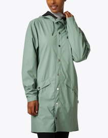 Front image thumbnail - Rains - Green Raincoat 