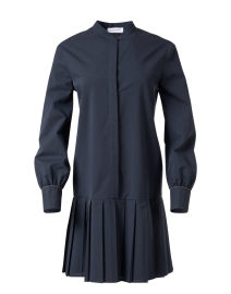 Navy Wool Cotton Dress