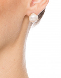 Lustre White Pearl Earrings