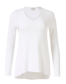 White Cotton Cashmere Sweater