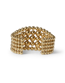 Back image thumbnail - Gas Bijoux - MultiPerla Gold Cuff