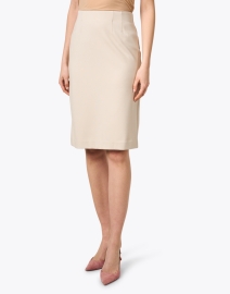 Front image thumbnail - Peace of Cloth - Logan Beige Knit Pull On Skirt