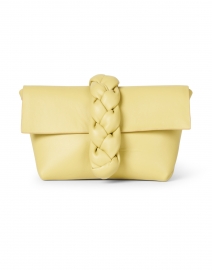 Product image thumbnail - DeMellier - Mini Verona Lime Smooth Leather Braid Clutch