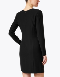 Back image thumbnail - Emporio Armani - Black Pleated Mini Dress