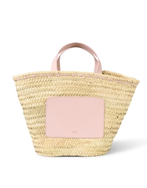 Zoe Pink Straw Handbag