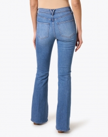 Back image thumbnail - Veronica Beard - Beverly Blue High Rise Flare Stretch Jean