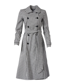 Cara Cotton Gingham Trench Coat
