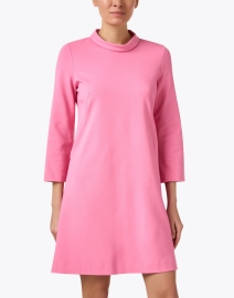 Front image thumbnail - Jane - Orly Pink Jersey Tunic Dress