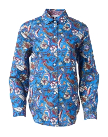 Halsey Blue Print Cotton Shirt