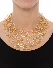 Matte Gold Chain Link Necklace