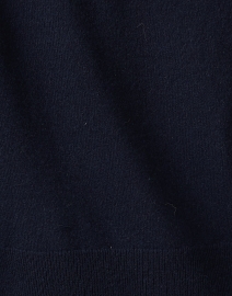Fabric image thumbnail - Repeat Cashmere - Navy Cashmere Collared Sweater