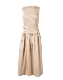 Product image thumbnail - Shoshanna - Clark Beige Cotton Poplin Dress