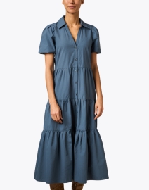 Front image thumbnail - Brochu Walker - Havana Blue Midi Dress
