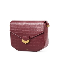 Front image thumbnail - DeMellier - London Burgundy Leather Shoulder Bag