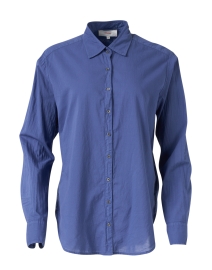 Product image thumbnail - Xirena - Beau Navy Poplin Shirt