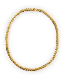 Gold Flat Chain Necklace