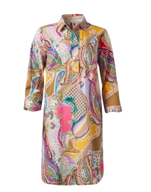 Aileen Multi Paisley Print Cotton Dress