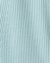 Fabric image thumbnail - Kinross - Aqua Blue Ribbed Cashmere Sweater