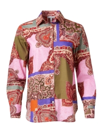 Reese Multi Paisley Patchwork Shirt