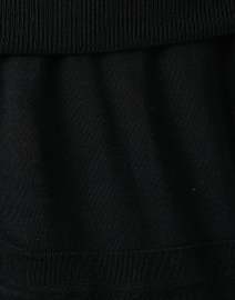 Fabric image thumbnail - Max Mara Leisure - Tiglio Black Wool Off The Shoulder Sweater