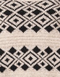 Fabric image thumbnail - Repeat Cashmere - Beige Geometric Intarsia Sweater