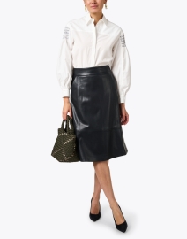 Look image thumbnail - Weekend Max Mara - Detroit White Smocked Shirt