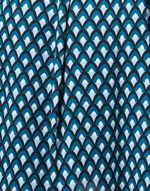 Fabric image thumbnail - Weekend Max Mara - Aceti Teal Tile Print Dress