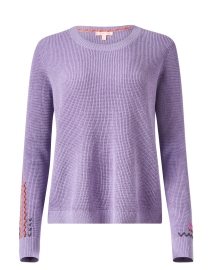 Purple Stitch Cotton Sweater