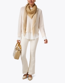 Extra_1 image thumbnail - Jane Carr - Camel Ombre Cashmere Scarf