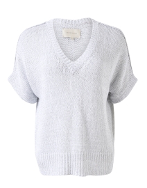 Gaia White Sleeveless Sweater