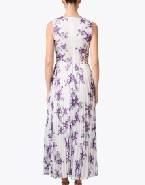 Back image thumbnail - Jason Wu Collection - White and Purple Print Dress