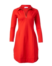 Patricia Red Quarter Zip Dress