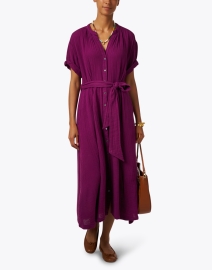 Look image thumbnail - Xirena - Cate Purple Cotton Gauze Dress