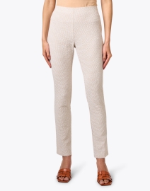 Front image thumbnail - Peace of Cloth - Emma Beige Seersucker Pull On Pant