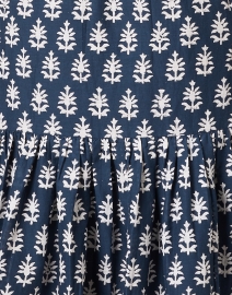 Fabric image thumbnail - Bell - Kat Navy Print Cotton Silk Dress